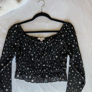 Off Shoulder Crop Top